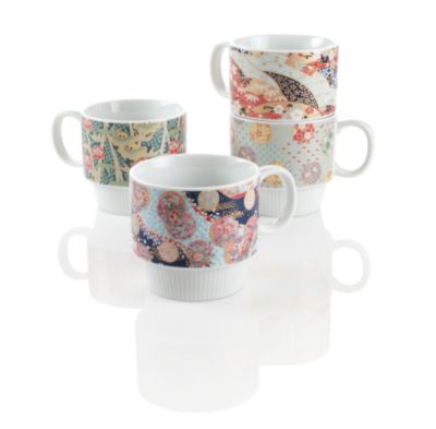 Origami Stacking Tea Mugs